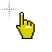 gold hand.cur Preview