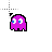 pink pacman.cur Preview