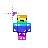 skeppy minecraft rainbow.cur Preview