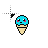 turquoise ice cream.cur Preview