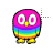 rainbow owl left select.ani Preview