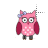 pink owl left select.cur Preview