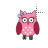 pink owl left select.cur