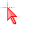 3-D Bright Red Cursor.cur Preview
