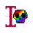 Skull Rainbow - Text.ani Preview