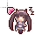 Chocola Working in Background.cur Preview