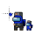 (Help Select) Among Us Blue Wall Guard w/ Mini Crew.ani Preview