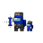 (Text Select) Among Us Blue Wall Guard w/ Mini Crew.ani Preview