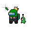 (Link Select) Among Us With Crown, Suit, & Slime Pet.ani HD version
