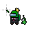 (Link Select) Among Us With Crown, Suit, & Slime Pet.ani Preview