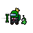 (Text Select) Among Us With Crown, Suit, & Slime Pet.ani Preview