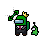 (Diag Resize 2) Among Us With Crown, Suit, & Slime Pet.ani Preview