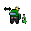 (Horizontal Resize) Among Us With Crown, Suit, & Slime Pet.ani HD version
