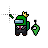 (Location Select) Among Us With Crown, Suit, & Slime Pet.ani