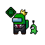 (Move) Among Us With Crown, Suit, & Slime Pet.ani HD version