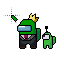 (Person Select) Among Us With Crown, Suit, & Slime Pet.ani HD version