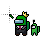 (Person Select) Among Us With Crown, Suit, & Slime Pet.ani