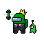 (Vertical Resize) Among Us With Crown, Suit, & Slime Pet.ani HD version
