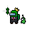 (Vertical Resize) Among Us With Crown, Suit, & Slime Pet.ani Preview