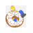 Homer eating a doughnut.cur