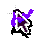 Purple and black Flaming cursor  Preview