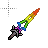 Rainbow Pixel Sword 2.cur Preview