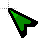 green basic arrow cursor.cur Preview