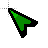 green basic arrow cursor.cur