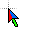 Red and Blue Cool Cursor.cur