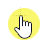 white and yellow cursor.cur Preview