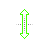 Neon Green Vertical Resize.cur Preview