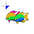 Rainbow carnivore.cur Preview