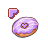 Working in background Purple Donut UL .ani Preview