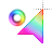 Left transparent rainbow background animation.ani