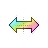 Transparent Rainbow Horizontal resize.ani Preview