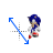 Sonic 3D Diagonal 1.cur Preview