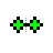 Horizontal resize pixelated green.cur