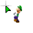 Luigi 3DS Busy.ani Preview