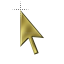 3D Dark Gold Pointer.cur HD version