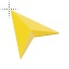 Golden 3D Triangle Pointer.cur HD version