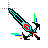 dark rainbow sword.ani Preview