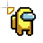yellow crewmate cursor.cur Preview