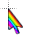 Tailed rainbow cursor.cur