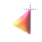 Left Rainbow Gem Triangle Transp.cur