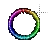 rainbow circle cursor.cur Preview