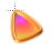 Right Flowing Rainbow Gold Triangle.cur