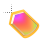 Right Flowing Rainbow Gold Arrow2.cur