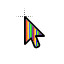 Rainbow cursor.cur HD version