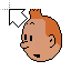 Tintin - lien internet animé - animated link.ani HD version