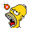 Homer Simpson drooling cur.cur HD version